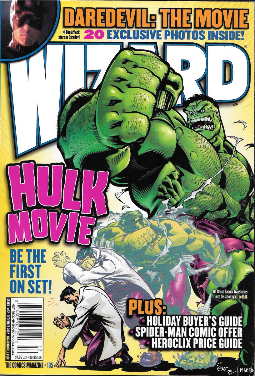RobMessick's tweet photo. Wizard Magazine 135 had this Incredible Ed McGuinness Banner to Hulk cover
#IncredibleHulk #Hulk @ed_mcguinness @Marvel #Wizard #WizardMagazine @WizardMagazine #EdMcGuinness https://t.co/jsp1WOKgkE
