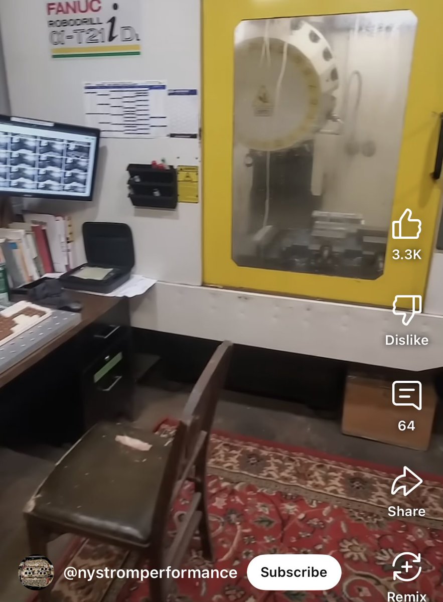 gak_pdx's tweet image. I need to stop trolling Twitter and get back on the ‘Gram because this dude has a Persian rug in front of a Robodrill in his garage and this is my kind of people. I’ll even forgive his membership on team Yellow!