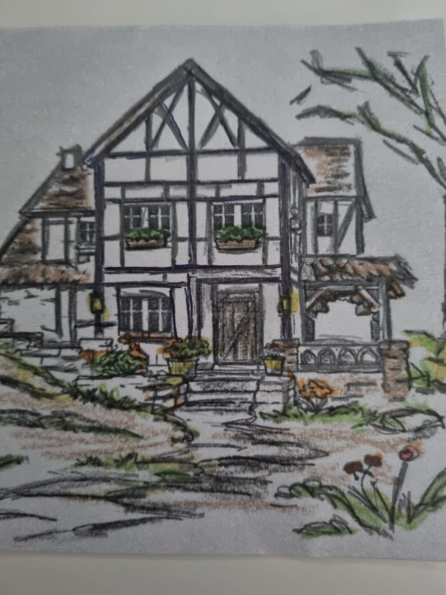 Fanart inspired by a Pax Dei build!
<a href="/JustAbout__/">Just</a>
#paxdei #JustCreators
<a href="/PlayPaxDei/">Pax Dei</a>