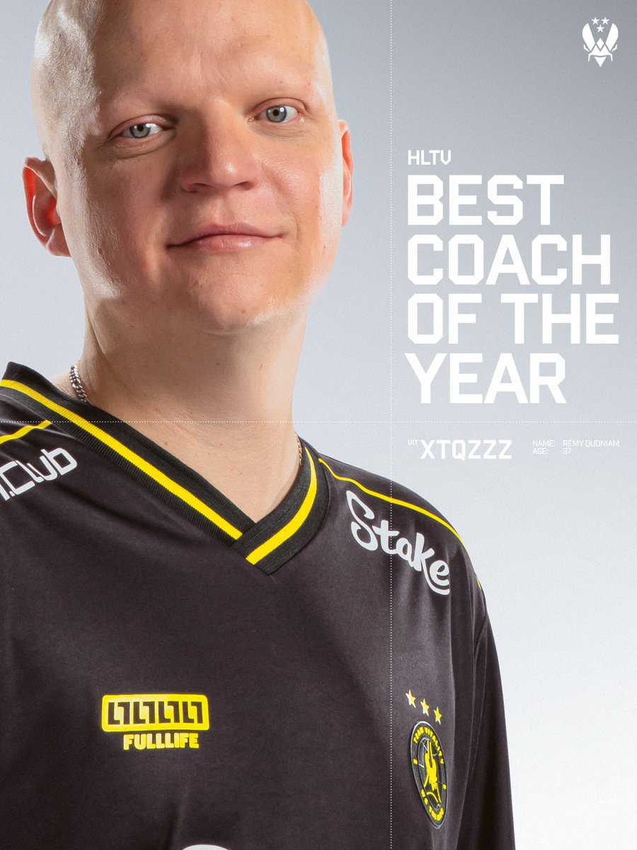 TeamVitalityCS's tweet image. His promise was to bring to Vitality a Major, he bring us 2 🏆🏆

@XTQZZZ  is the @HLTVorg coach of the year
