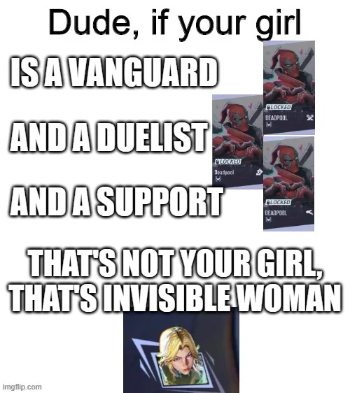 RivalsAssembled's tweet image. We already have a flex hero and that's invisible woman.

Via/thbl088