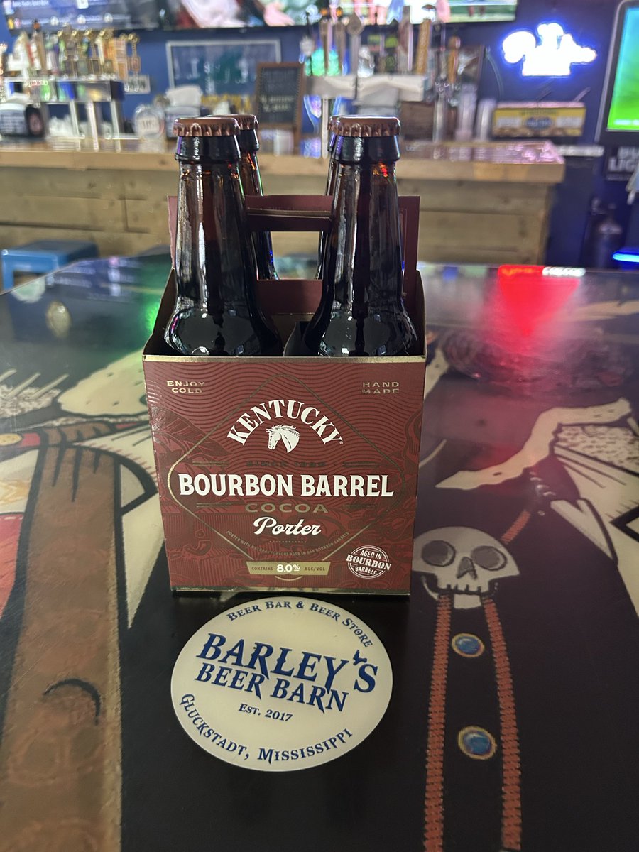 Cocoa Porter from Lexington Brewing is here. This smooth Bourbon Barrel Cocoa Porter is available in bottles and on tap. Come see us to stock your fridge!! 
#bestbeerstore #yourbeerstore #BBB #craftbeer #beer #pints #growlers #cigars #beerstore #seasonalbeers #giftcards #beer