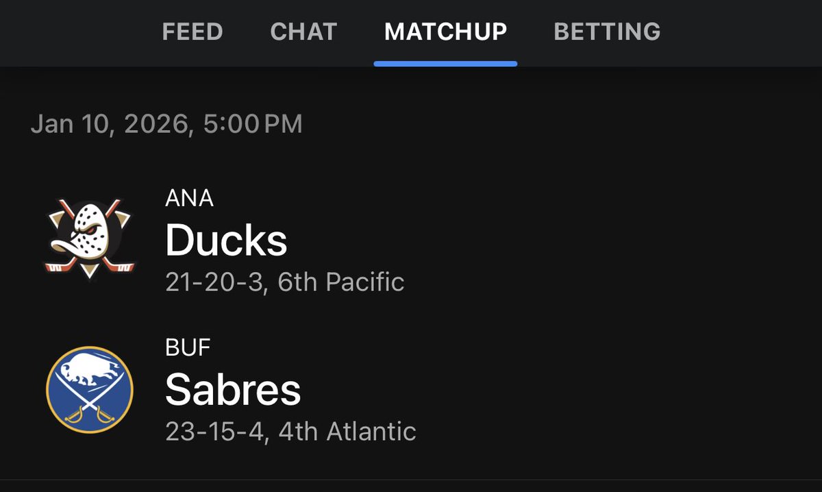 NHL POD?  

Let’s go for the big 10! 

Ducks vs Sabres 🏒

Like + RT + Comment 

Must follow <a href="/JokerPickz/">JOKER PICKZ 🃏</a>
