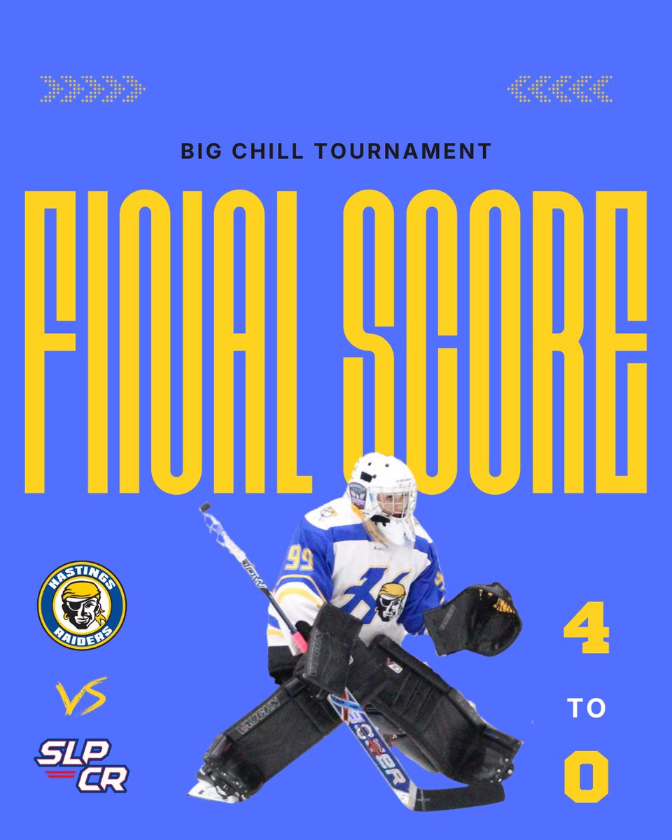 HastingsBantamA's tweet photo. Game 2 - ✅
Raiders get the W in Game 2 of the Big Chill Tournament. Hell Yeahs to Anselment, Gerrits, Ferdig, and Krauth. Krauth with the Game Chain!!!
#GoRaiders #FULLICE https://t.co/9dvEvnkejX