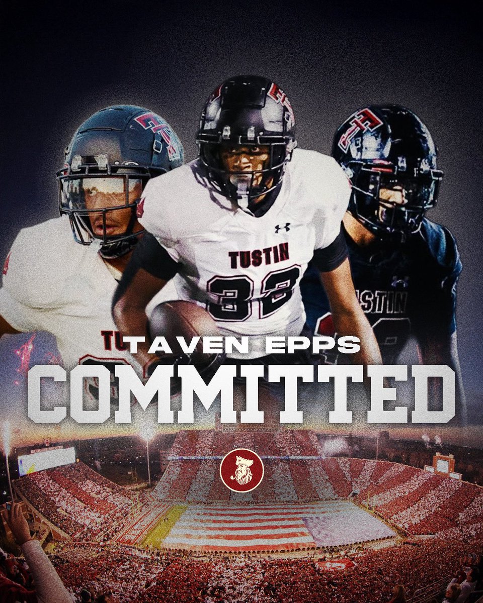Cap_405's tweet image. BOOM! 2027 LB Taven Epps has committed to the #Sooners. Epps chose Oklahoma over USC, Texas, Alabama and Georgia.