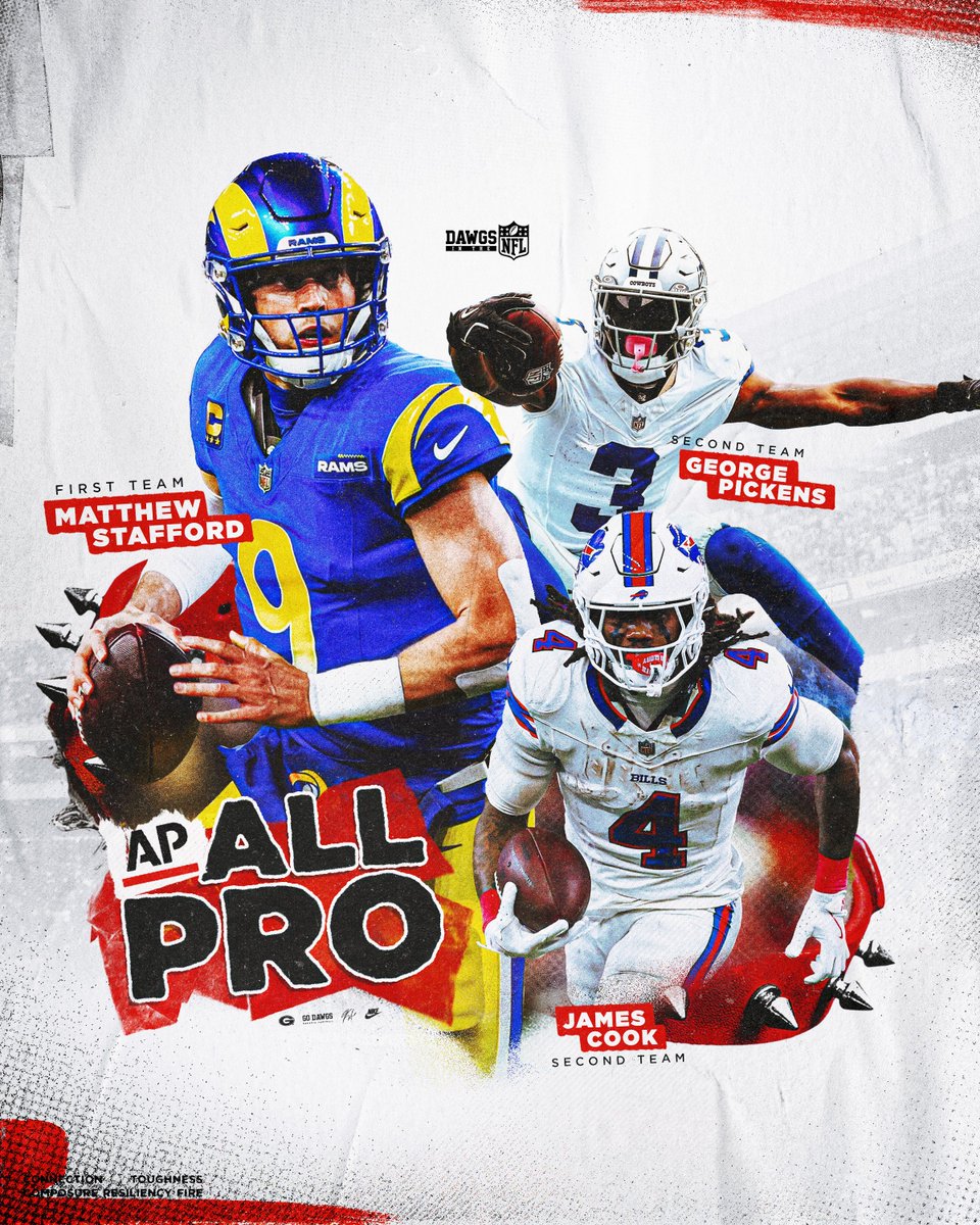 3️⃣ AP All-Pro Selections 🦴🦴🦴

#GoDawgs | #DawgsInTheNFL