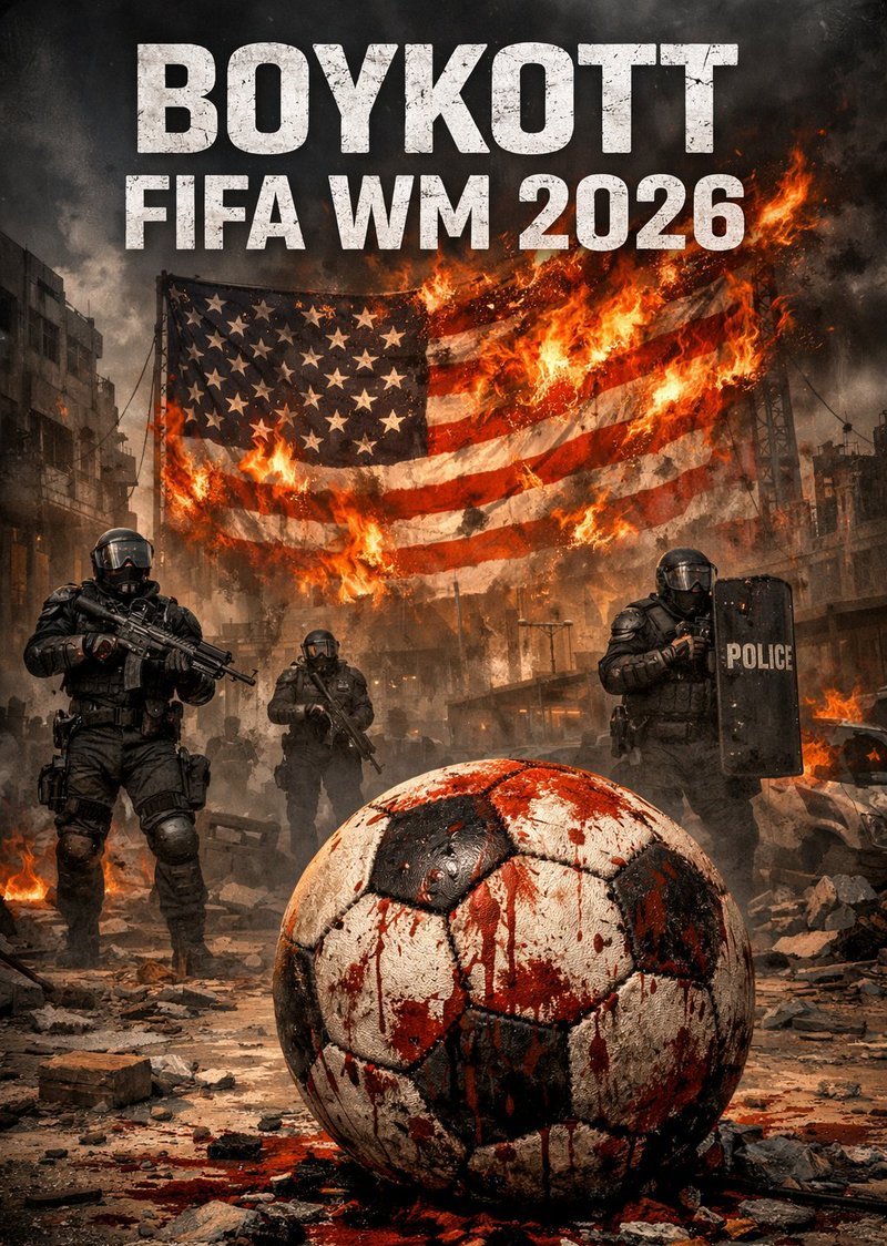JEDER Fußball-Fan sollte die 
WM 2026 boykottieren!
Sollte Trump es tatsächlich wagen #Grönland zu besetzen und damit das #NATO-Land #Dänemark anzugreifen,ist Schluss mit lustig!
<a href="/DFB_Team/">DFB-Team</a> <a href="/DFB_Training/">DFB-Training</a>
FUCK ICE &amp; TRUMP!
#Schiedsrichter #Leverkusen
#Halbzeit #BoycottWorldCup2026