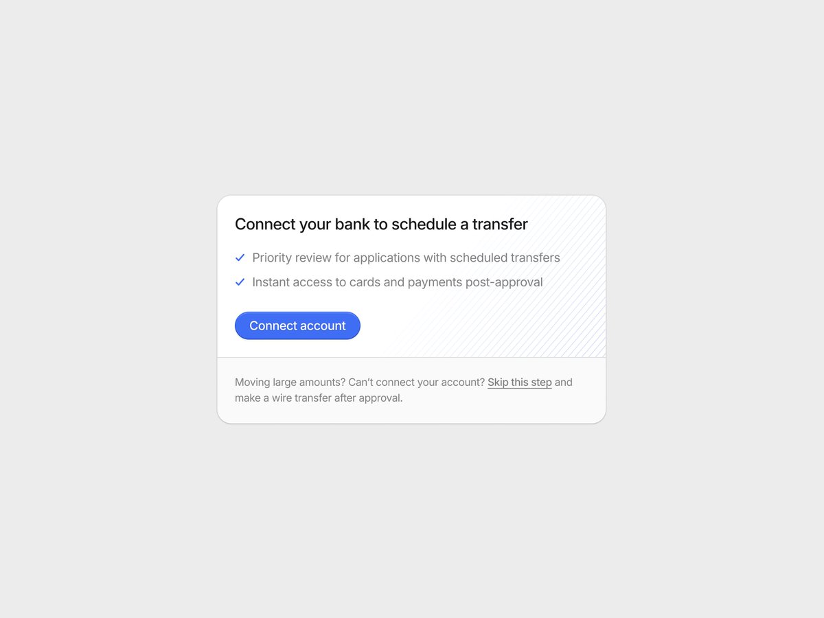 Schedule a transfer 💅