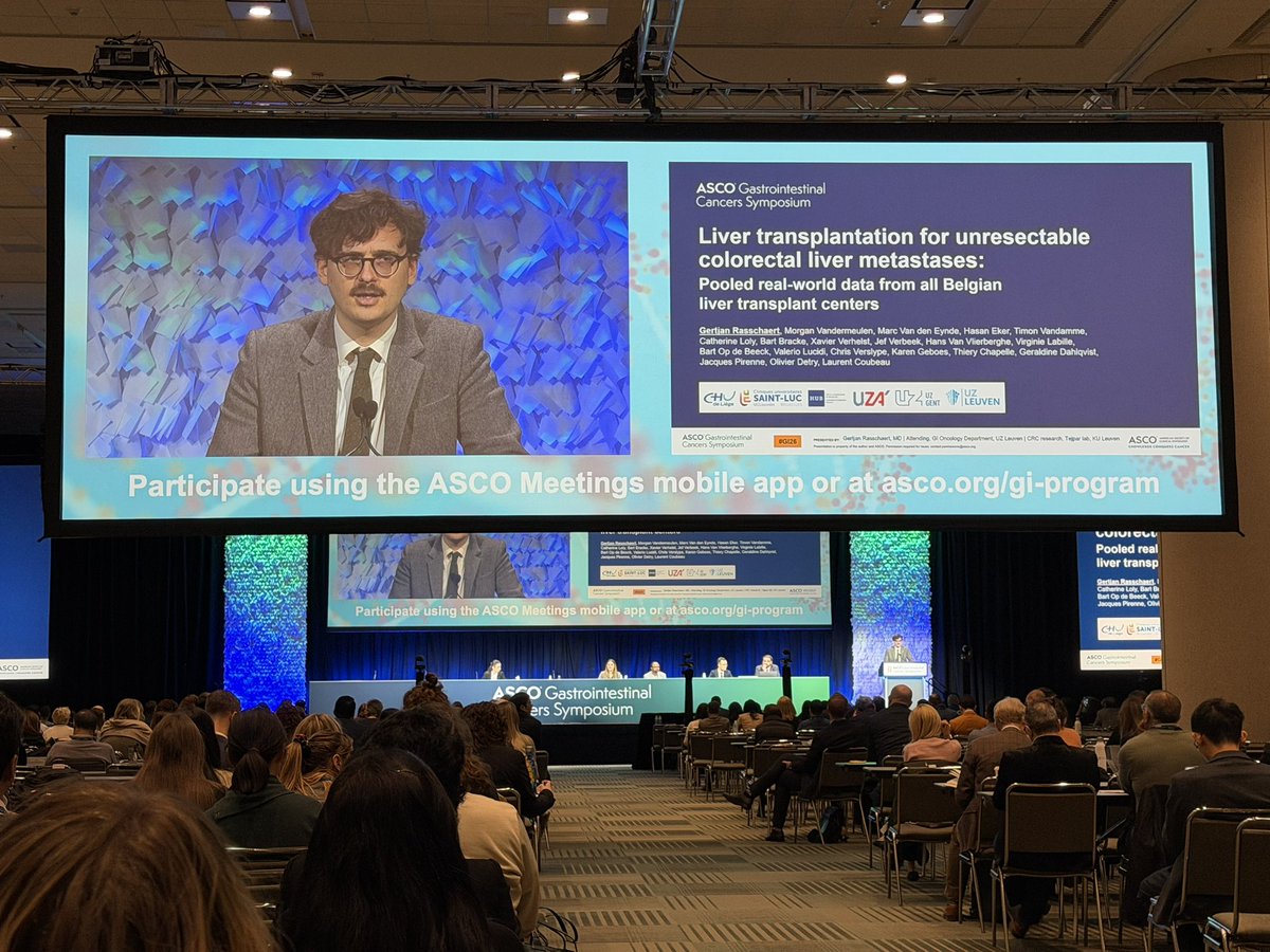 FlavioRochaMD's tweet photo. Real 🌎 data liver transplant #CRLM from 🇧🇪
using the #TRANSMET criteria @ASCO #GI26
Favorable outcomes, similar recurrence rates
and perhaps an opportunity for expanding
molecular criteria to include BRAFV600E 🧬
@OHSUKnight @ASTSChimera @IHPBA #transplantoncology https://t.co/q1N5ETtDtG