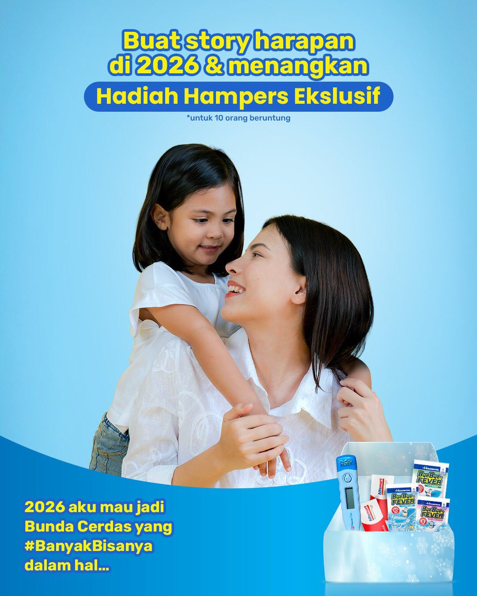 byebyefever_id's tweet photo. Tahun baru, harapan baru. Saatnya terus bertumbuh menjadi Bunda Cerdas yang #BanyakBisanya

Yuk, langsung ikutan! Caranya gampang banget. Cek info selengkapnya di link bawah ini ya

https://t.co/yzlZjUSdsZ

#BanyakBisanya #AutoJadiAdem https://t.co/6TCCwKukL2