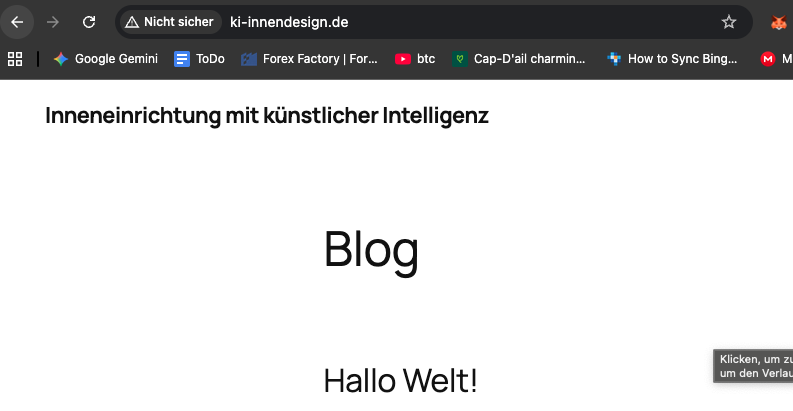 Domain ist schonmal gesichert.