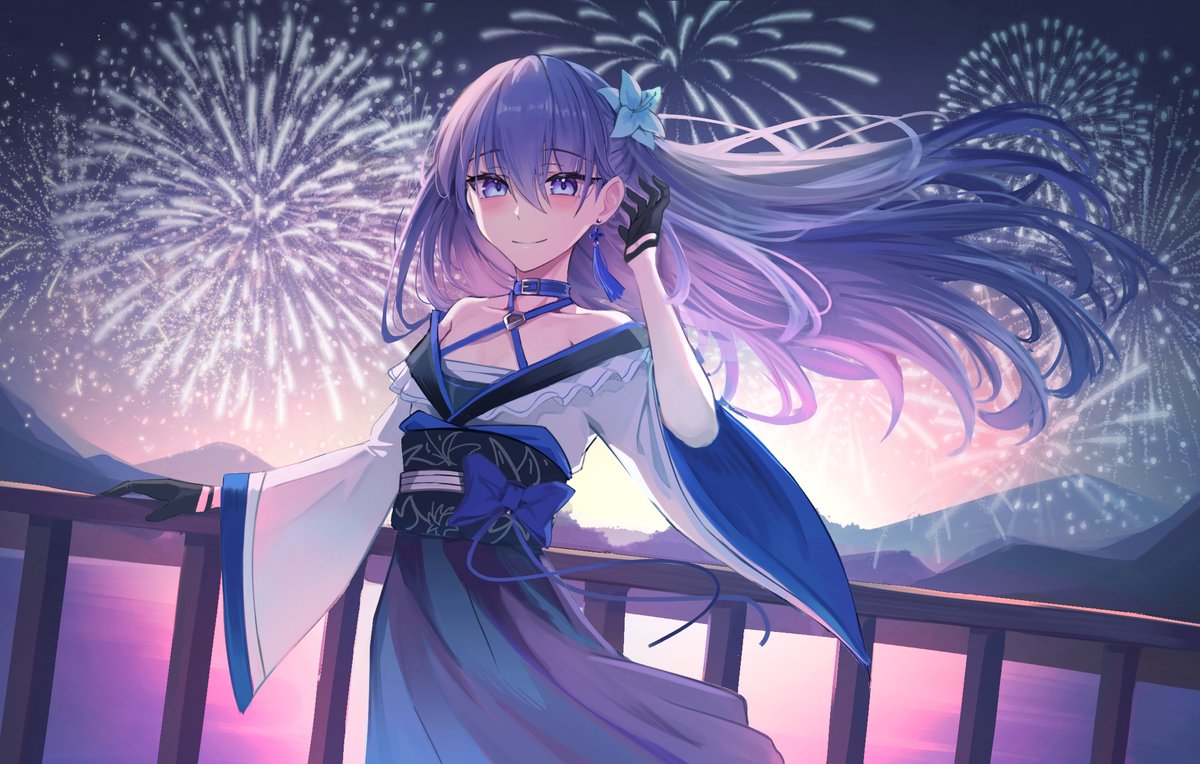 gehging's tweet photo. 花火
 #メルトリリス https://t.co/7GeoHfZPd2