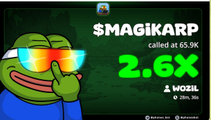 $MAGIKARP

KarpLord

called at $65.9k mkt cap 

2.6x done 
CYwajBHYQn9oPa9fJrhPuWziczSAbgg4mnssJZ6SBAGS