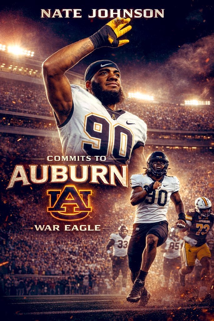 BREAKING: Mizzou edge transfer Nate Johnson has signed with #Auburn ! #WarEagle 🦅🦅