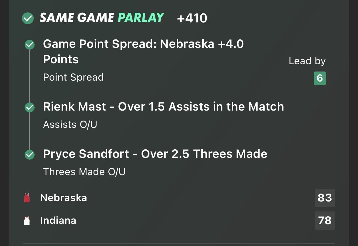 SJMBets's tweet image. cashing 🧾 #Nebrasketball