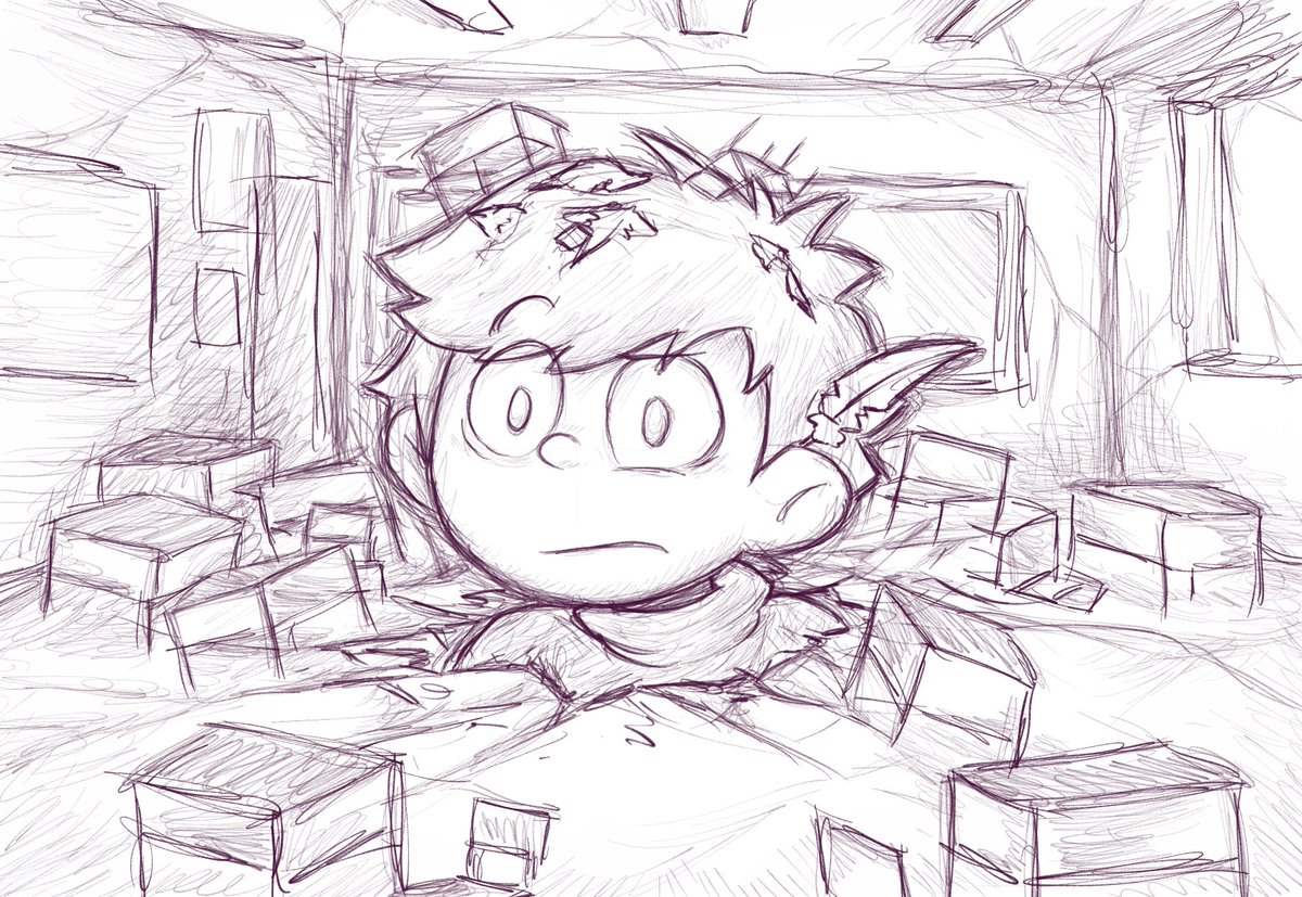 "School Break"
A quick sketch after reviewed a novel about him. (I shouldn't draw ocs belong to others but couldn't help. lol)