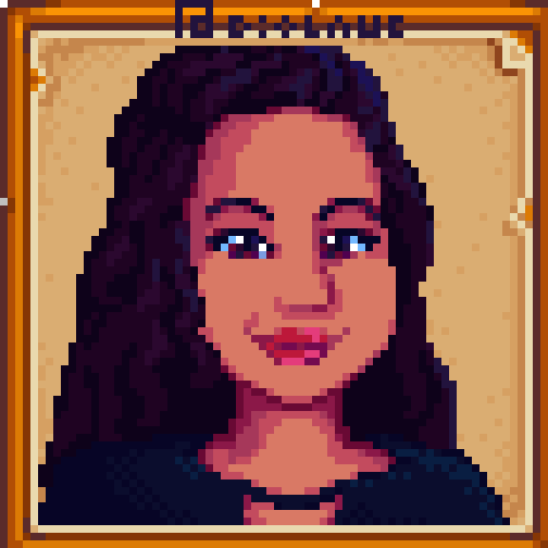 it has been a while since I do not work with a stardew portrait, but I still enjoy a lot to do and see people reaction when they receive their portrait ^^ <3