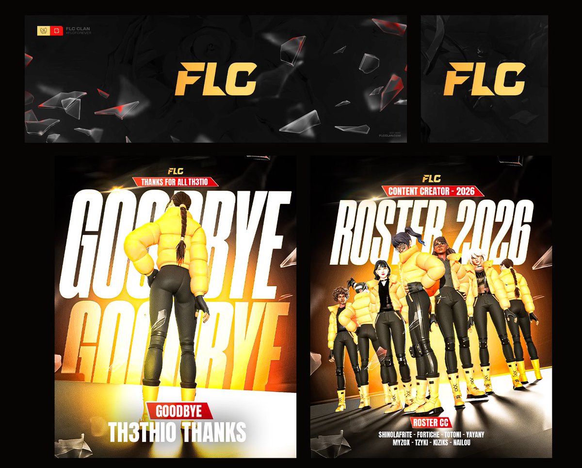 NOUVELLE DA FLC 🎨

Après de longs mois de réflexion, elle est enfin dévoilée !

Un choix qui reflète nos ambitions 2026 et, on l’espère, marquera l’histoire de FLC 🖤