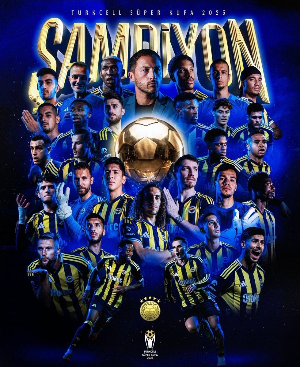 Tebrikler efsane <a href="/Fenerbahce/">Fenerbahçe SK</a> 💪💛💙🇹🇷
Darısı lige...