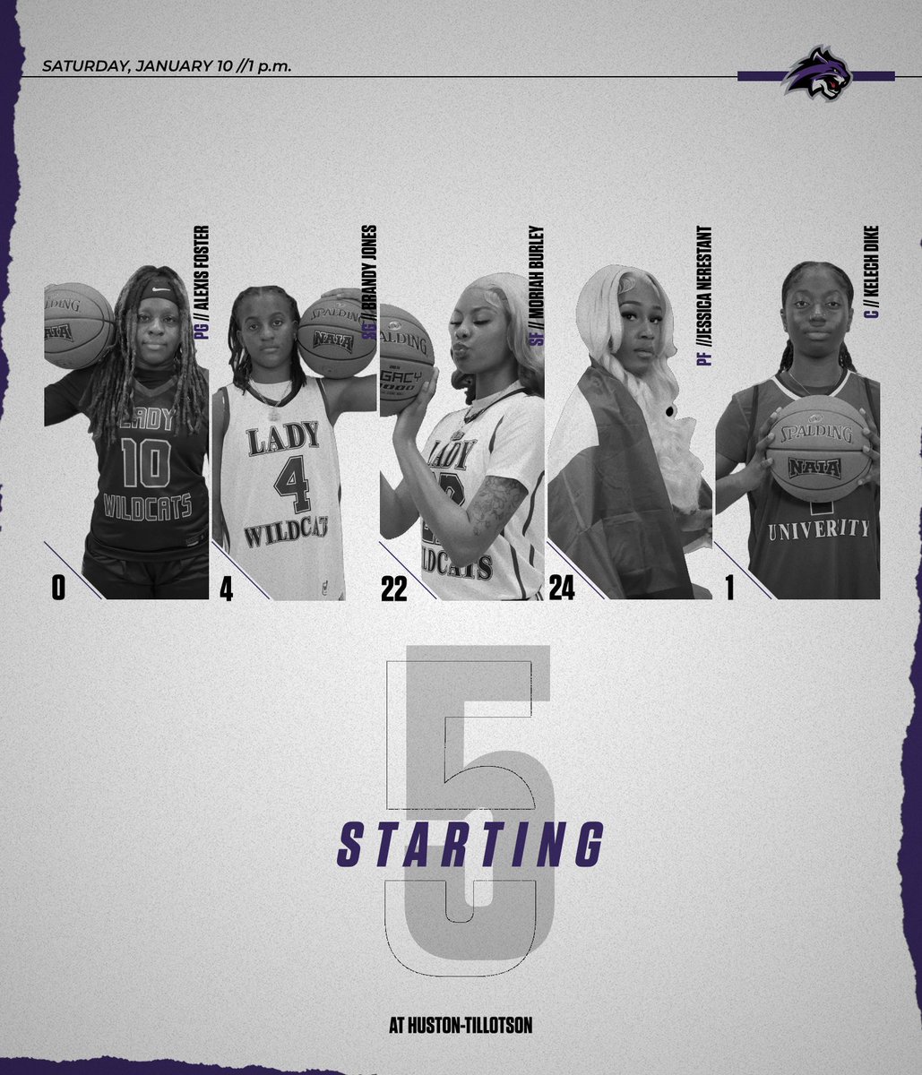 WileyAthletics's tweet photo. Alexis Foster and Brandy Jones are starting against Huston-Tillotson. #FeartheClaws #WhereWinnersThrive #BeIrreplaceable #ProgressoverPerfection #GoForthInspired https://t.co/HeMCKWNRrP