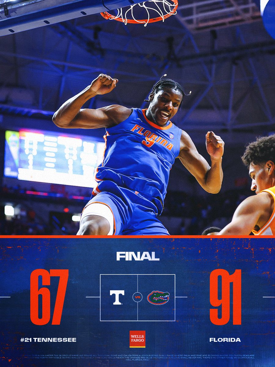 GatorsMBK's tweet image. GO GATORS

#GoGators | @WellsFargo