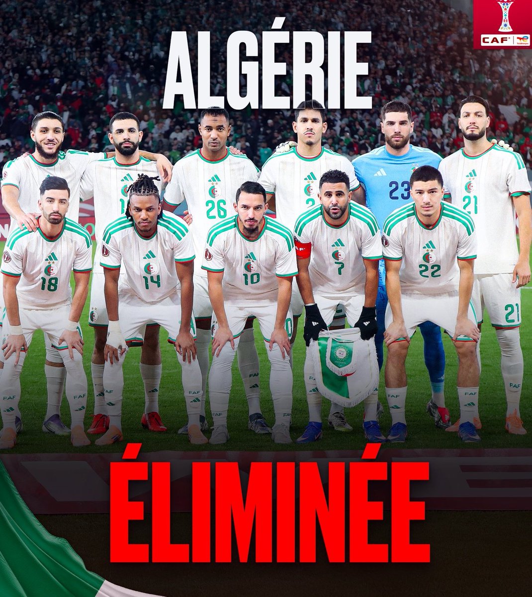 dictavenir's tweet image. ⚽🇩🇿 | Algérie éliminée de la CAN : Jean-Luc Mélenchon annonce 4 jours de deuil national.