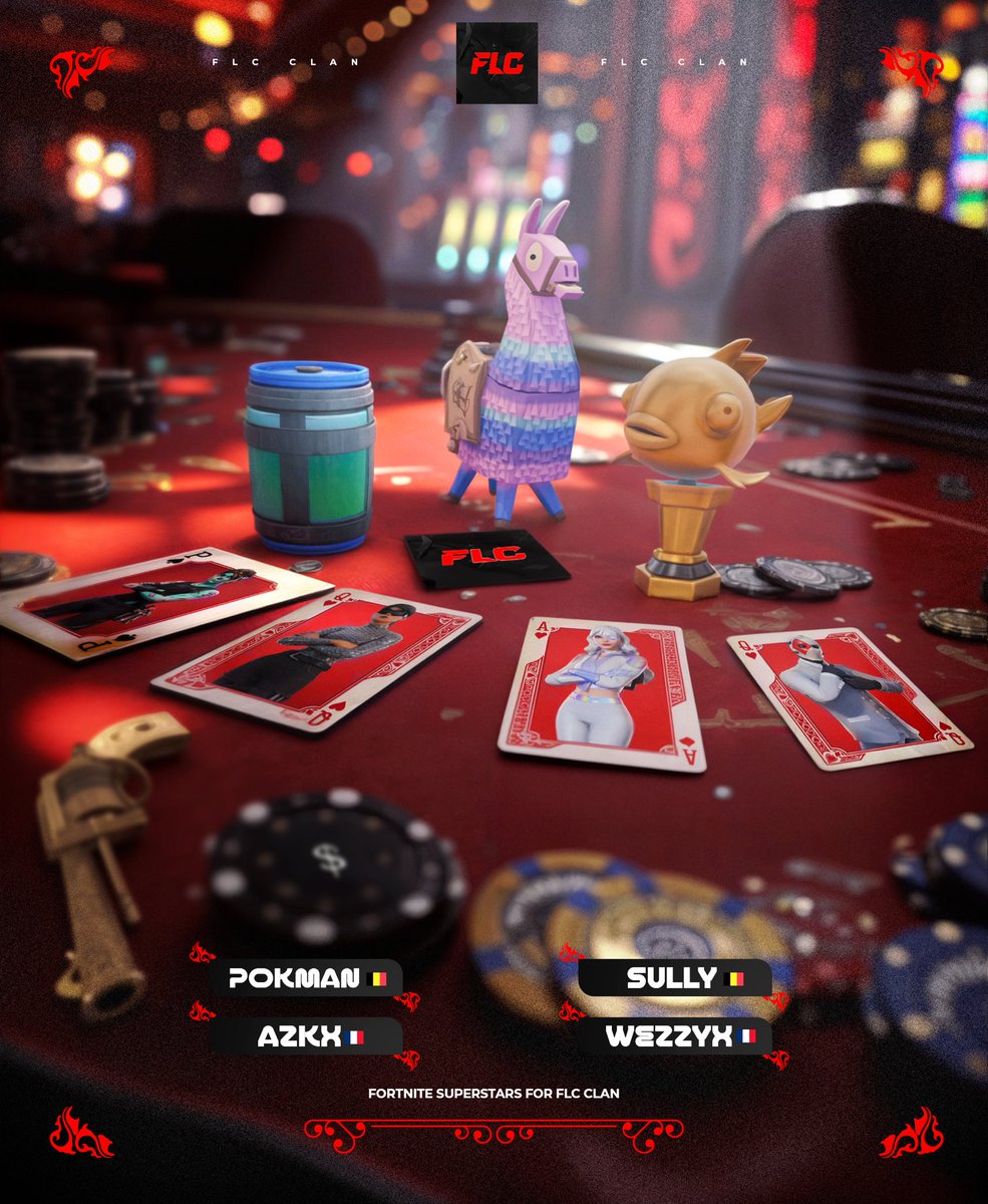 WELCOME ! 👋

Merci d’accueillir ceux qui vont représenter <a href="/FLCFuture/">FLC Future</a> ! 

🇫🇷 <a href="/WezzyxFN/">WEZZYX</a> 
🇧🇪 <a href="/PokmanFN/">Pokman 👿</a> 
🇫🇷 <a href="/Azkxfn/">FLC Azkx</a> 
🇧🇪 <a href="/SullyFTN/">SULLY</a> 

Des joueurs motivés et pleins de talent ✨