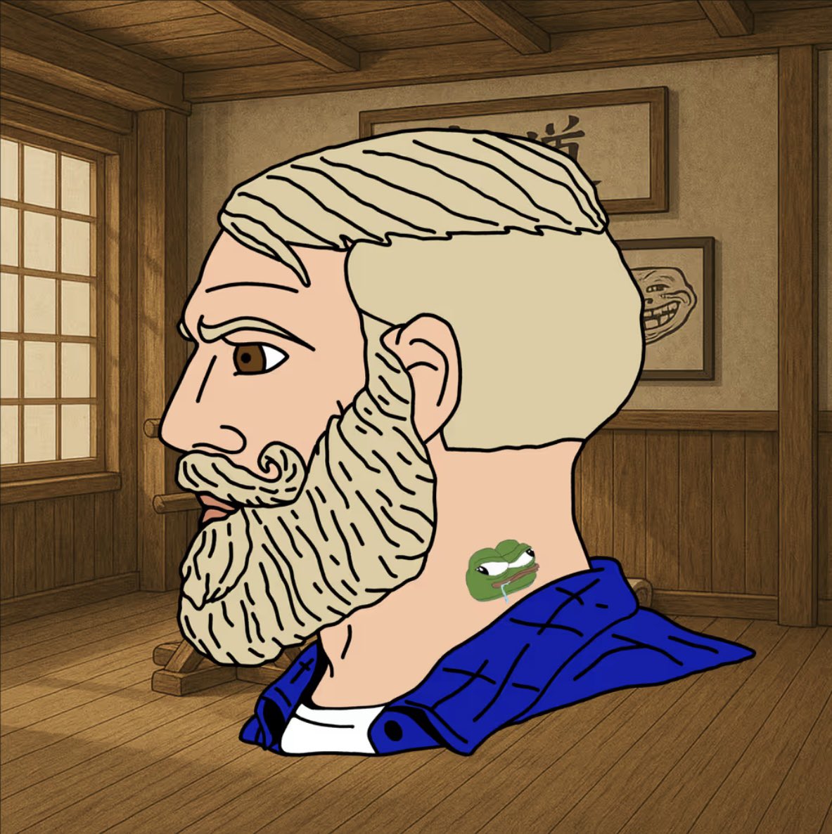 FatNostril's tweet image. Whilst most anons panic over their bags, veteran CT chads keep their respective NFT collections ticking over 

Any meme or memecoin worth its salt has a corresponding JPEG collection that everyone universally recognises: 

“Oh shid, is that $CHAD &amp;amp; $APU?” 

Yes.