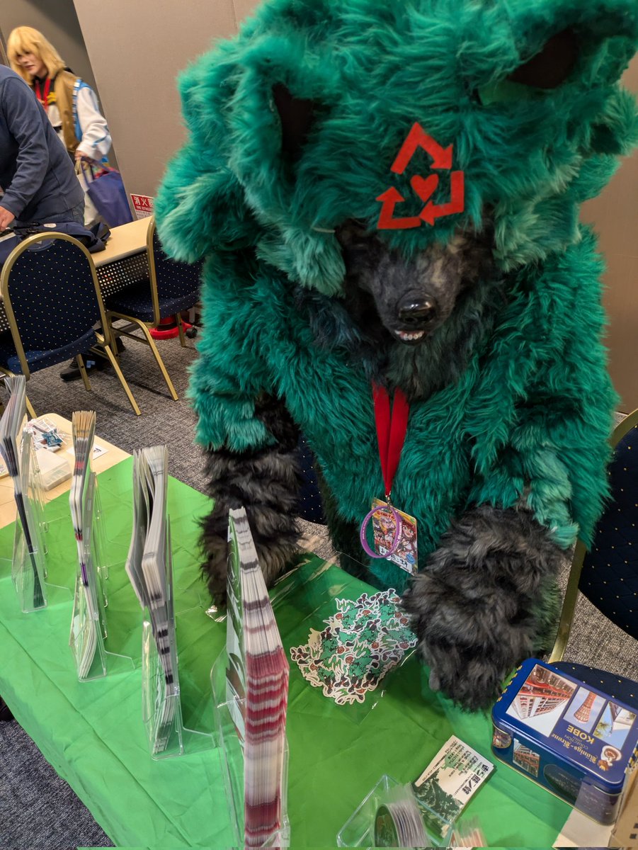 ブースの確認をするジオヴァーナの犬