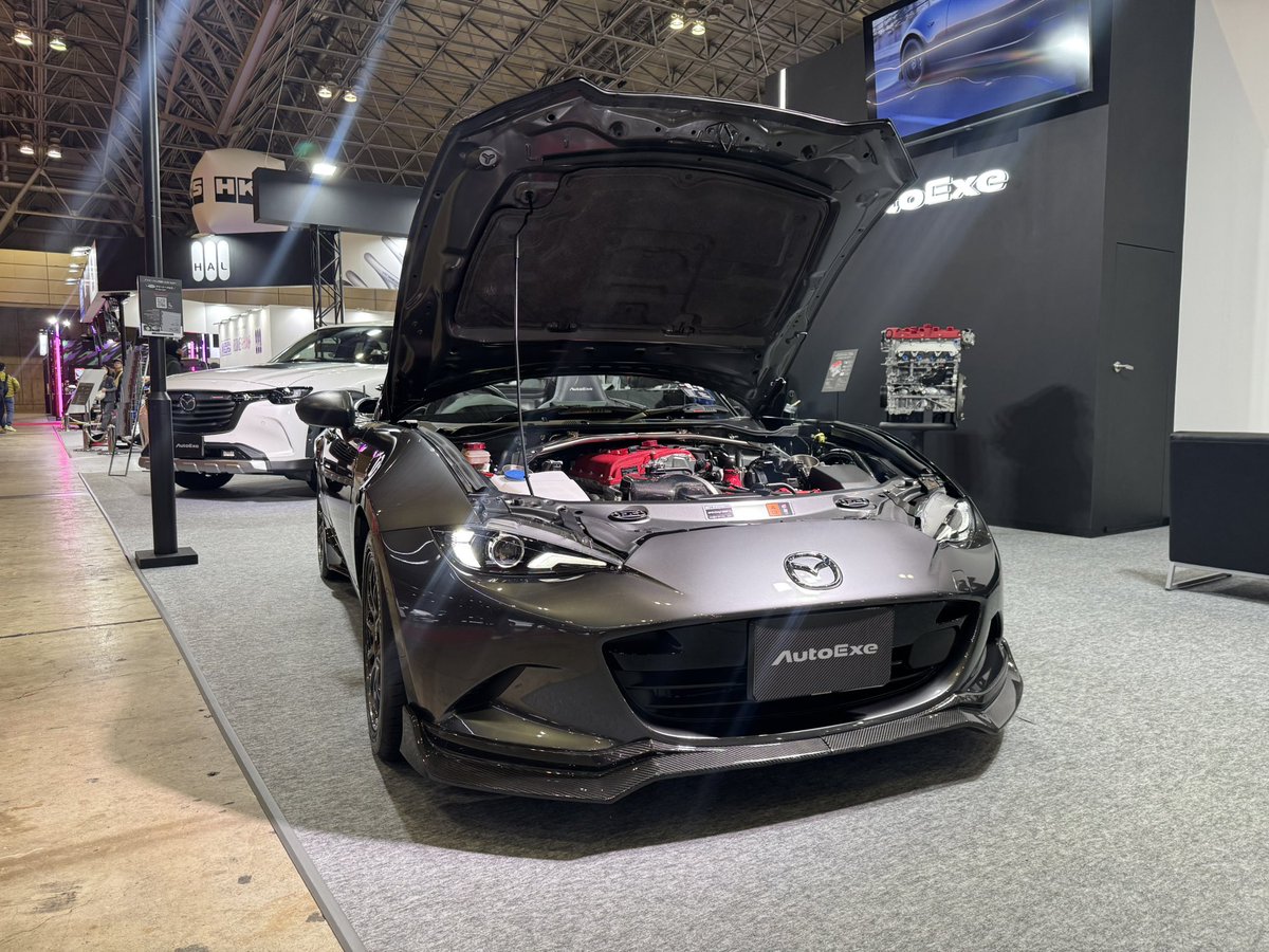 AutoExe_Inc's tweet image. #東京オートサロン2026 開催中🏁

いよいよ最終日となりました！
AutoExeブースでは、開発中の製品を初公開中🛠️
お気軽にお立ち寄りください。
最後までよろしくお願いします✨

#tokyoautosalon
#tas2026