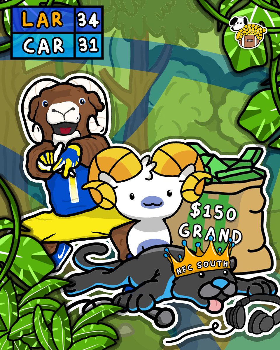 CornDoggyLOL's tweet image. The Los Angeles Rams Scrape By Against The Carolina Panthers!