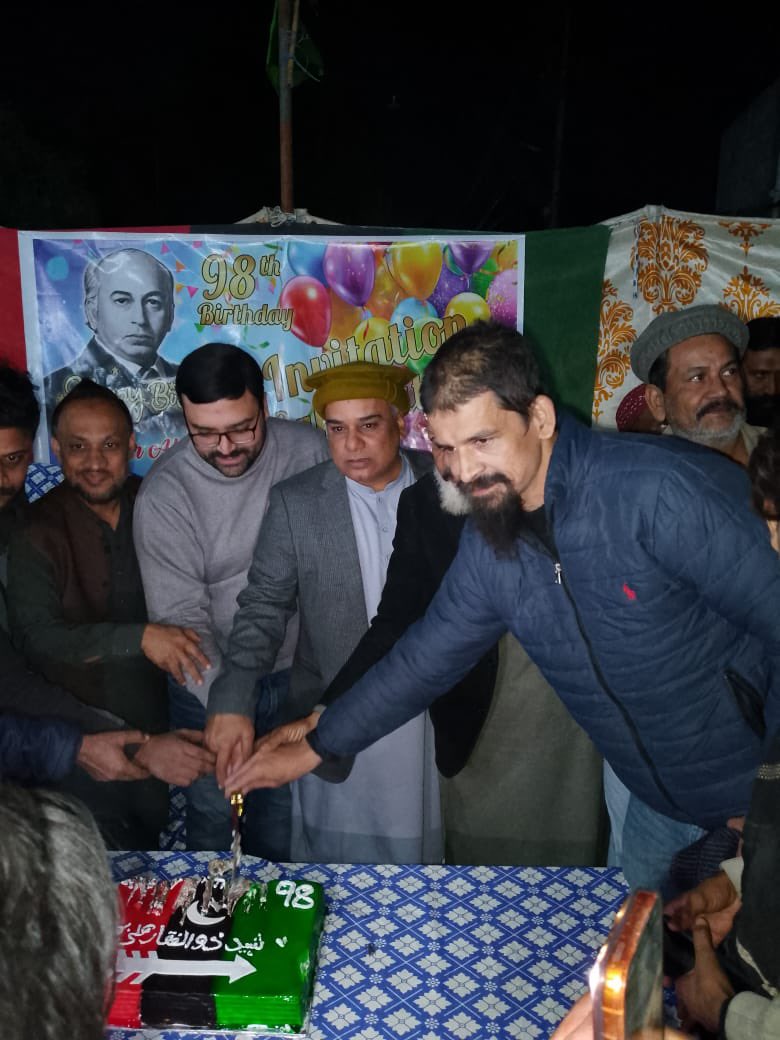 Birthday celebration at korangi district with district korangi office bearers,
GA bhutto
GA Benazir
<a href="/BBhuttoZardari/">Bilawal Bhutto Zardari</a> <a href="/AseefaBZ/">Aseefa B Zardari</a> <a href="/KhalikKohistani/">Khalik kohistani</a> <a href="/JunaidSaleemJD/">Junaid Saleem Jadi</a> <a href="/JaniMemonPPPP/">Jani Memon</a> <a href="/ZAIDAZIZpk/">Zaid Aziz</a> <a href="/mrazaharoon/">Raza Haroon رضا ہارون</a> <a href="/SaeedGhani1/">Senator Saeed Ghani</a> <a href="/sharjeelinam/">Sharjeel Inam Memon</a> <a href="/murtazawahab1/">Murtaza Wahab Siddiqui</a> <a href="/SumetaSyed/">Sumeta Afzal Syed</a> <a href="/Bhuttoiest/">Nadeem Ahmed Bhutto</a> <a href="/AliRashidPPP/">Ali Rashid</a>