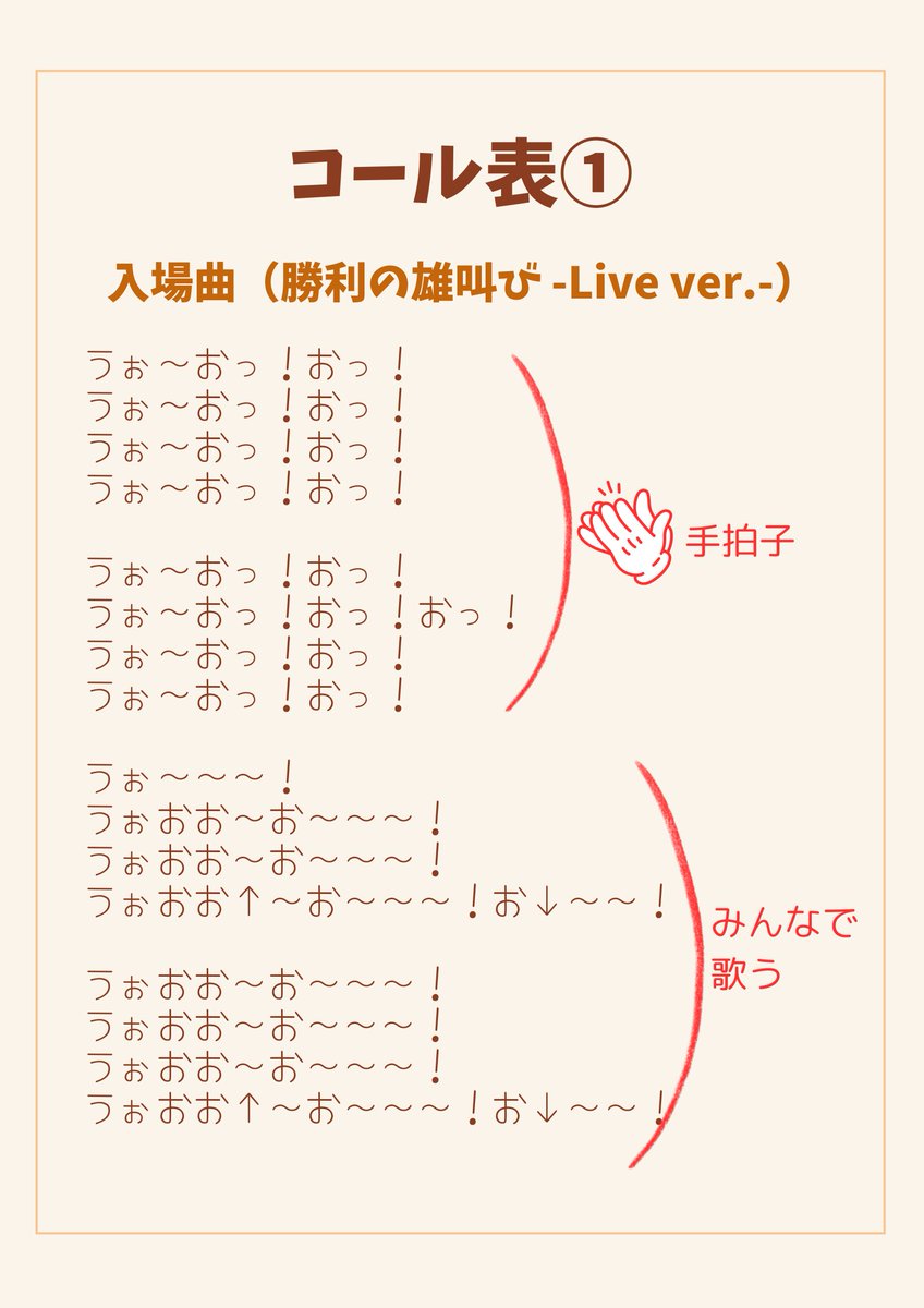 321GoToHeaven's tweet photo. (1/2)
#シーレジェ
She is Legend東京ライブだあああ！
ちょっぱやでコール表を更新しました！

いつも通りコールは１歩間違えればノイズになるので、他者への強要は控え、あくまで当日の練習用にお使いください😉

またシーレジェライブは初心者でも楽しめるので、無理して覚えなくても大丈夫です！ https://t.co/aVmXREstIV