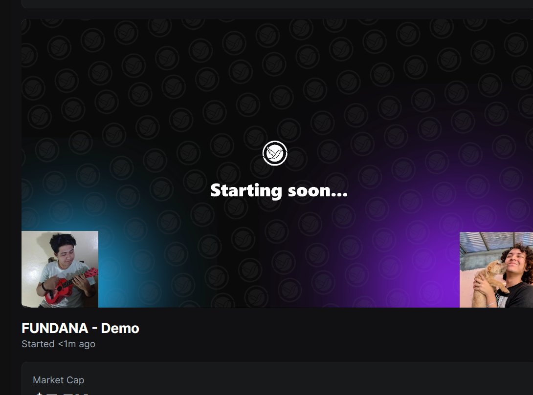 $FUNDANA is LIVE
CA: 3avdS5iH3WkPK5nq6Q6vCNkJqDa64qs3sENYWDMGpump