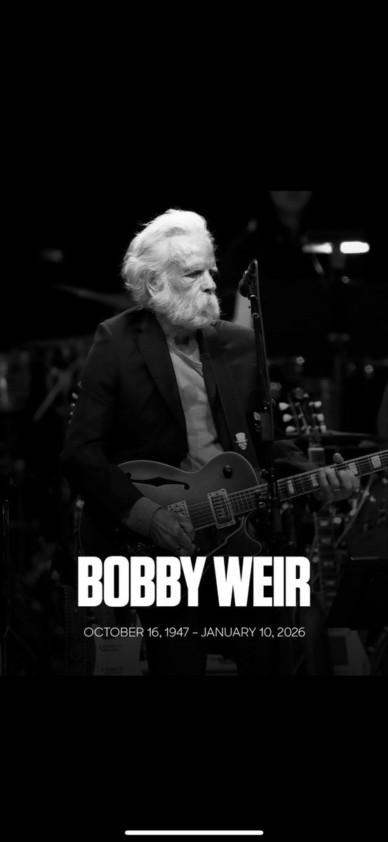 Fare you well.  Fare you well.  I love you more than words can tell.  #RIPBobby