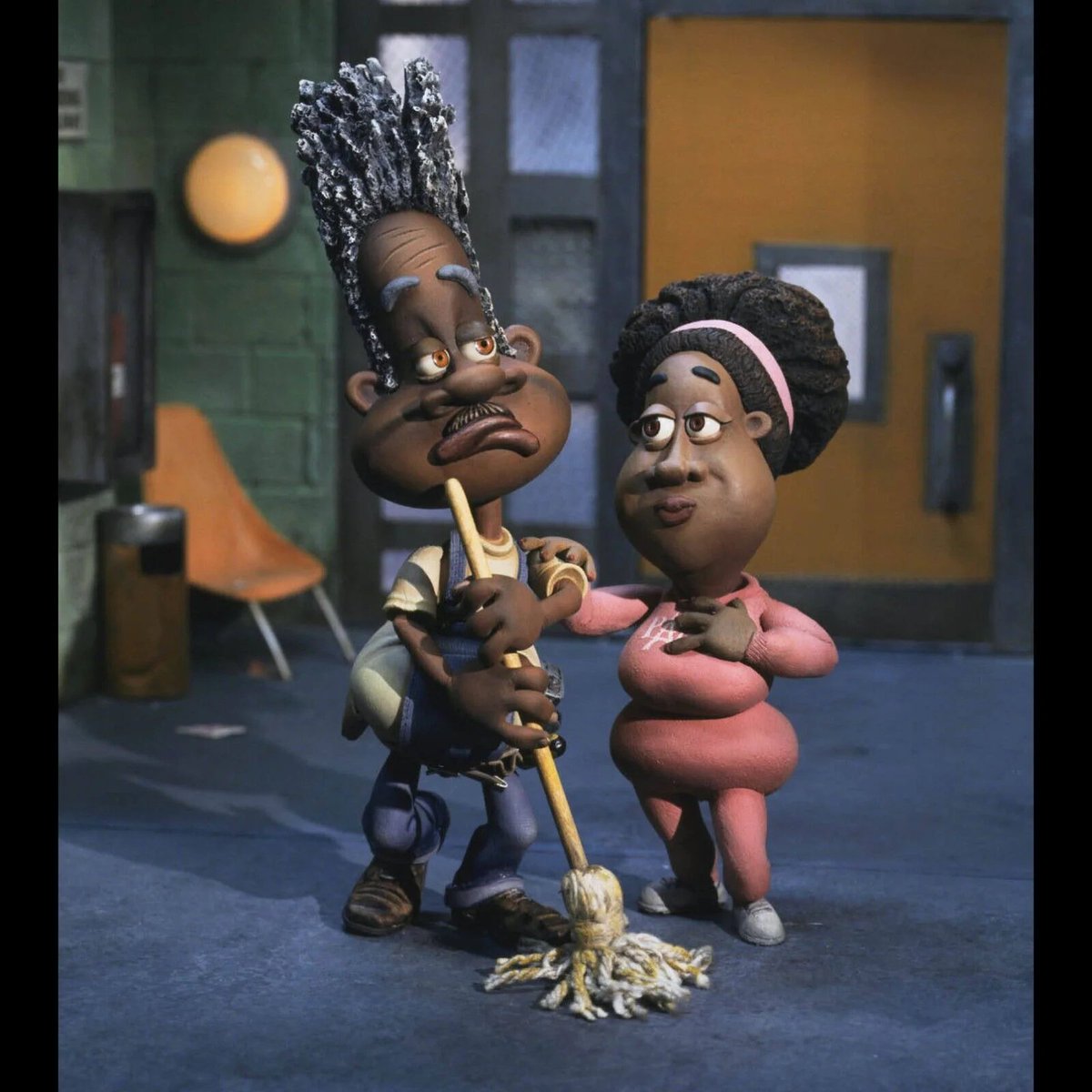 AndoArbour8's tweet image. 27 years ago today, The PJs premiered! From Will Vinton's legendary stop-motion animation to the gut-busting comedy, Eddie Murphy's cartoon is still a hoot, even though it's underrated.

#ThePJs #EddieMurphy