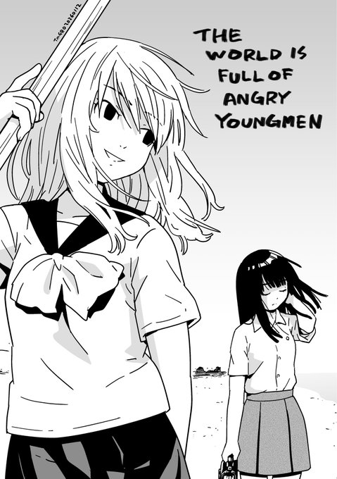 やっとラクガキリクひとつ描けた… 手が動いた…ありがとう… 拙作より妙子お姉ちゃん&amp;裕子