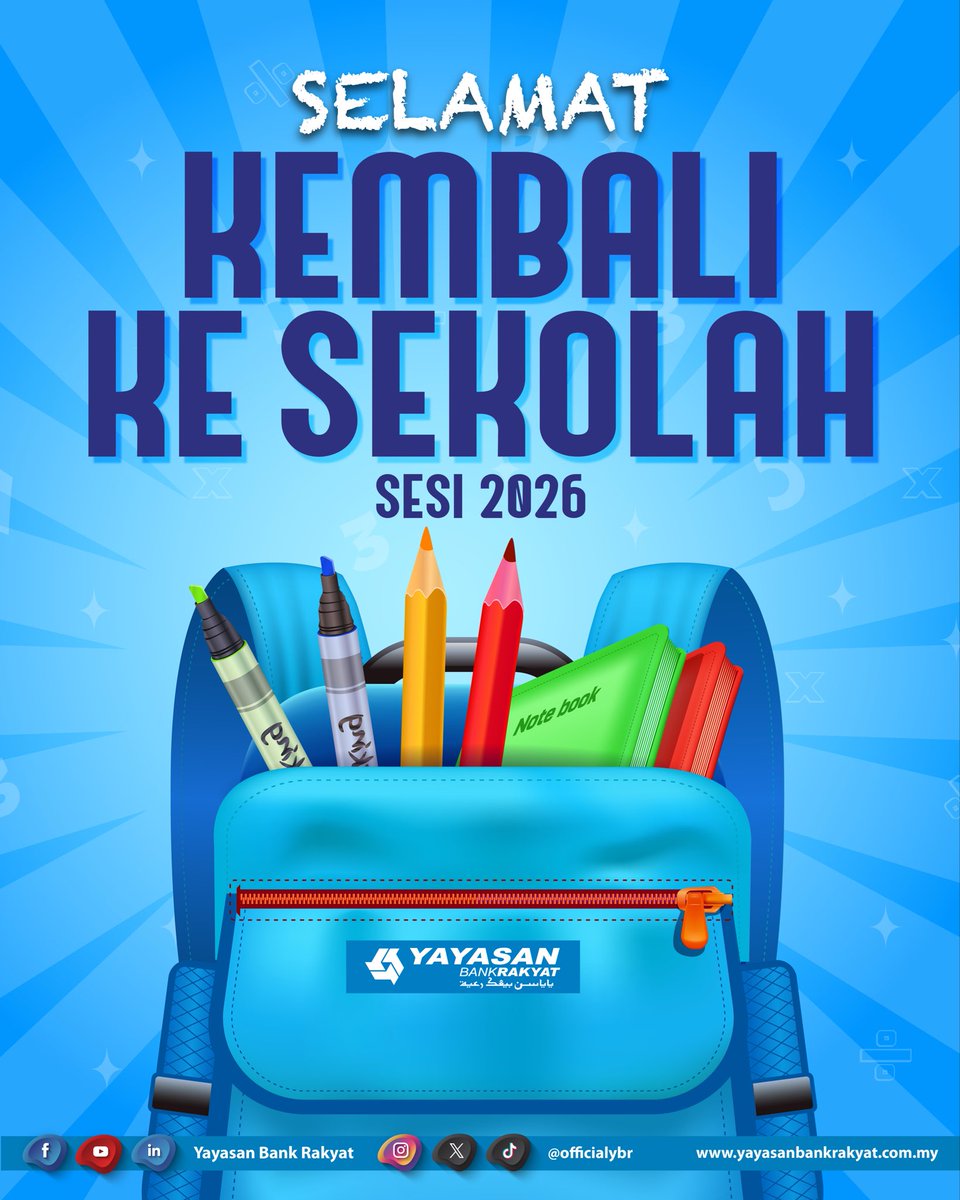 Selamat Kembali ke Sekolah bagi Sesi 2026!

Ayuh mulakan perjalanan menimba ilmu dengan penuh semangat dan keyakinan.

#yayasanbankrakyat #pembangunanpendidikan #pembangunanmasyarakat