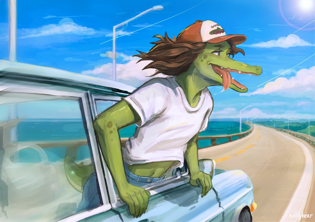 noisybear's tweet image. florida keys ☀️🐊
#furryartist #ケモノ