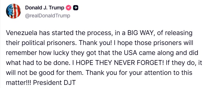 Commentary Donald J. Trump Posts From Truth Social tweet media