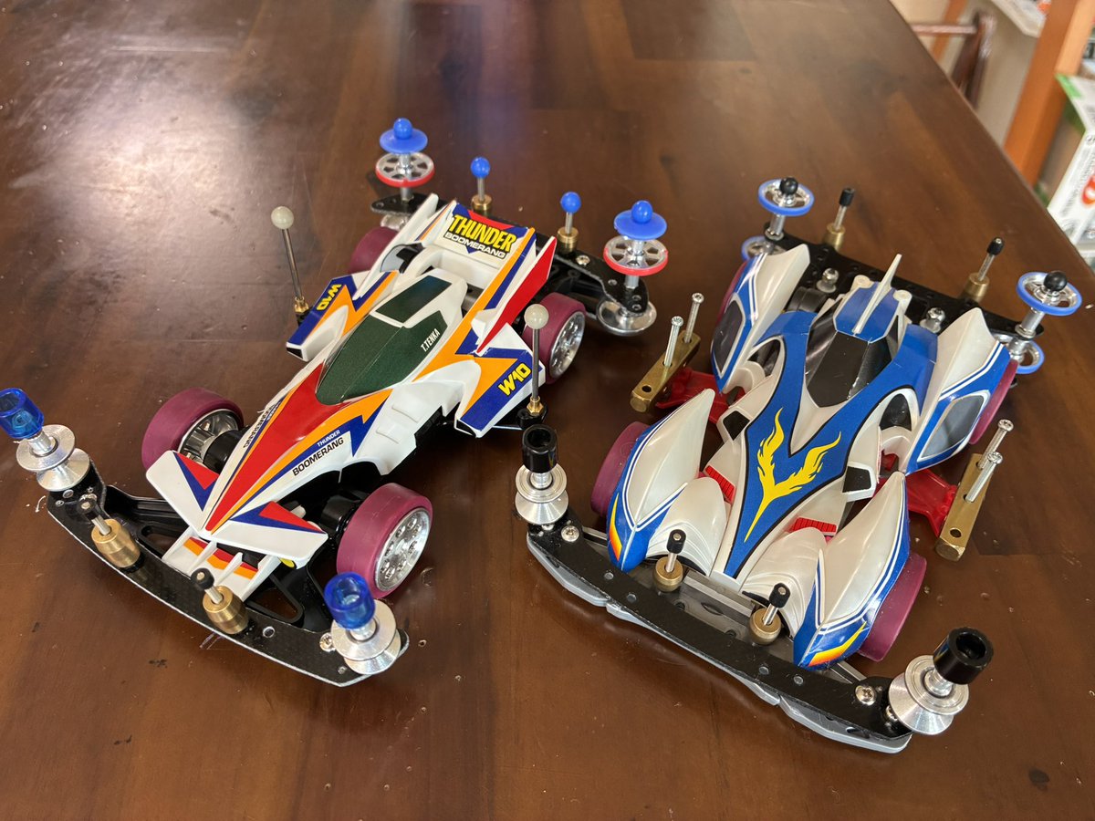 kircheis16's tweet photo. 本日のアマドゥGPに初めて親子で参戦します。TZ &amp;S2で。
#ミニ四駆　＃アマドゥGP https://t.co/T886rsdRl1