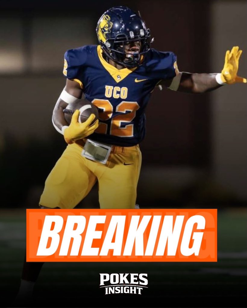 PokesInsight's tweet image. PORTAL NEWS: Central Oklahoma RB William Mason has committed to Oklahoma State with one year of eligibility remaining.

His commitment adds experienced depth and playmaking ability to the Pokes’ roster for 2026. 

Mason rushed for 735 yards and 5 TDs in 2025.
