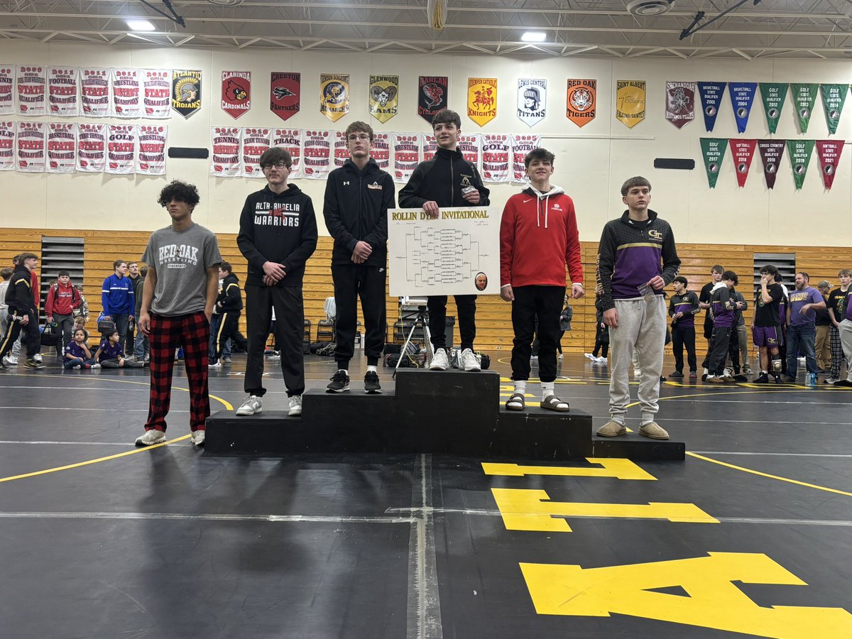 Wheeler_Wrestle's tweet photo. The Wheelers competed at the Rollin Dyer in Atlantic today. The team finished in 10th place out of 17 and had 7 placers. 

Placers: 
Leyton Elmquist 3rd
Jon Rasmussen 4th
Lane Meyer 6th
Karsen Juelsgaard 7th
Lane Elmquist 7th
Mason Kasperbauer 7th
Jack Hansen 8th https://t.co/xiRhz0BkML