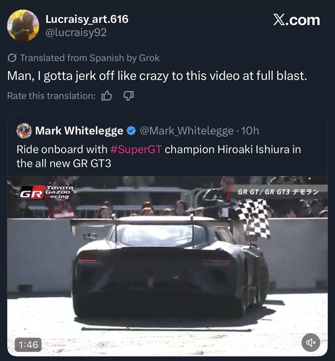 Brother in Christ, I know it’s a good looking car like but that’s a bit much like 😂😂😂😭😭😭