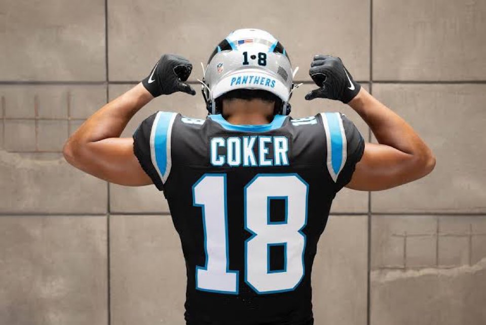 Jalen Coker’s stats today:

• 11 targets
• 9 receptions
• 134 receiving yards
• 1 TD