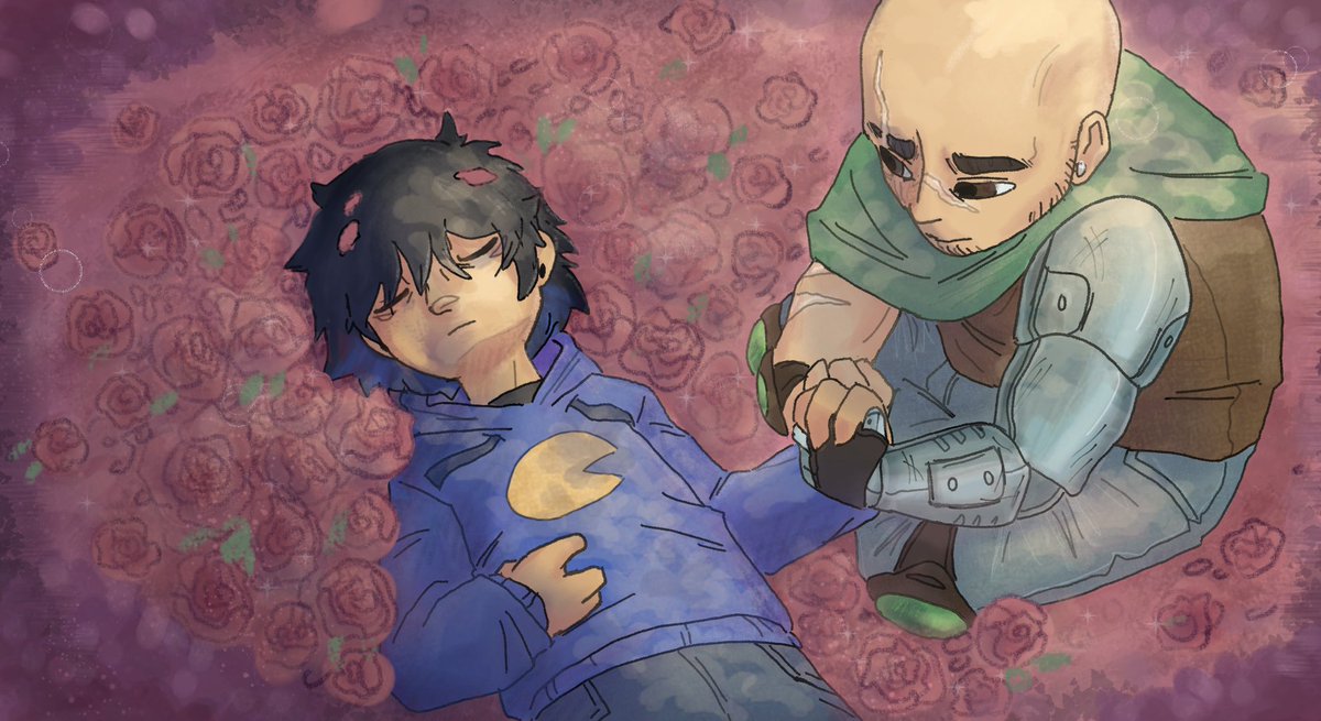 #cubiweek25 Dia 1: 🌹Ship OTP🌹
Me gusto la idea de Pac mimindo en the realm 

¿Esto fue hecho en noviembre del año pasado? nah eso es solo tu mentalidad 

#hideduo #hideduofanart