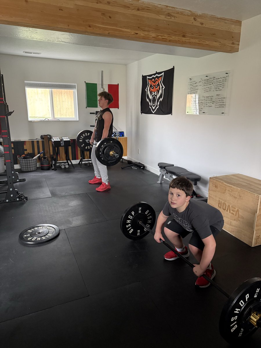 Our favorite room in the house. Need to go away from the Peloton and get an assault bike. Always a work in progress and that’s a major part of the fun.