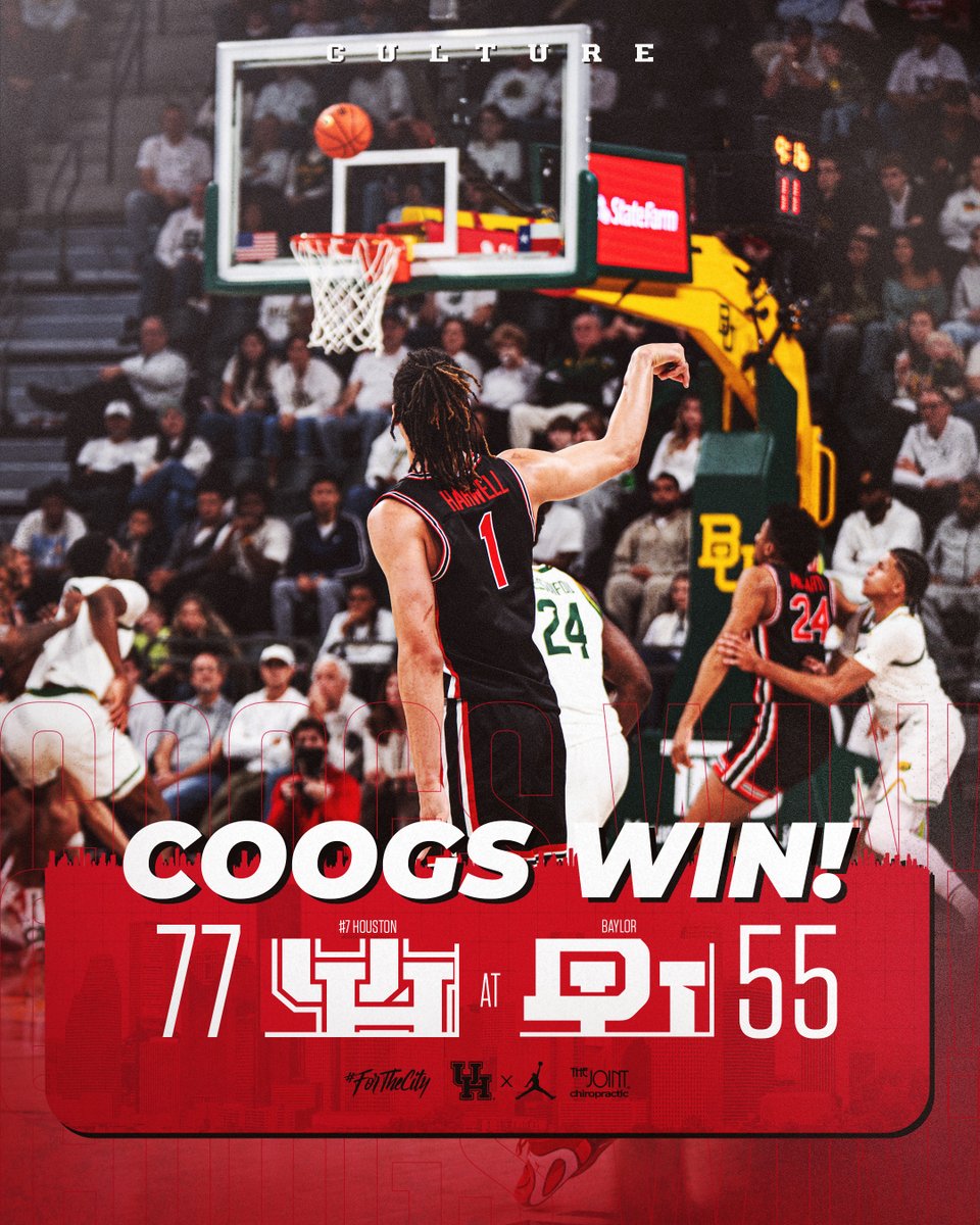 UHCougarMBK's tweet image. COOGS WIN
presented by @thejointchiro 

#ForTheCity x #GoCoogs