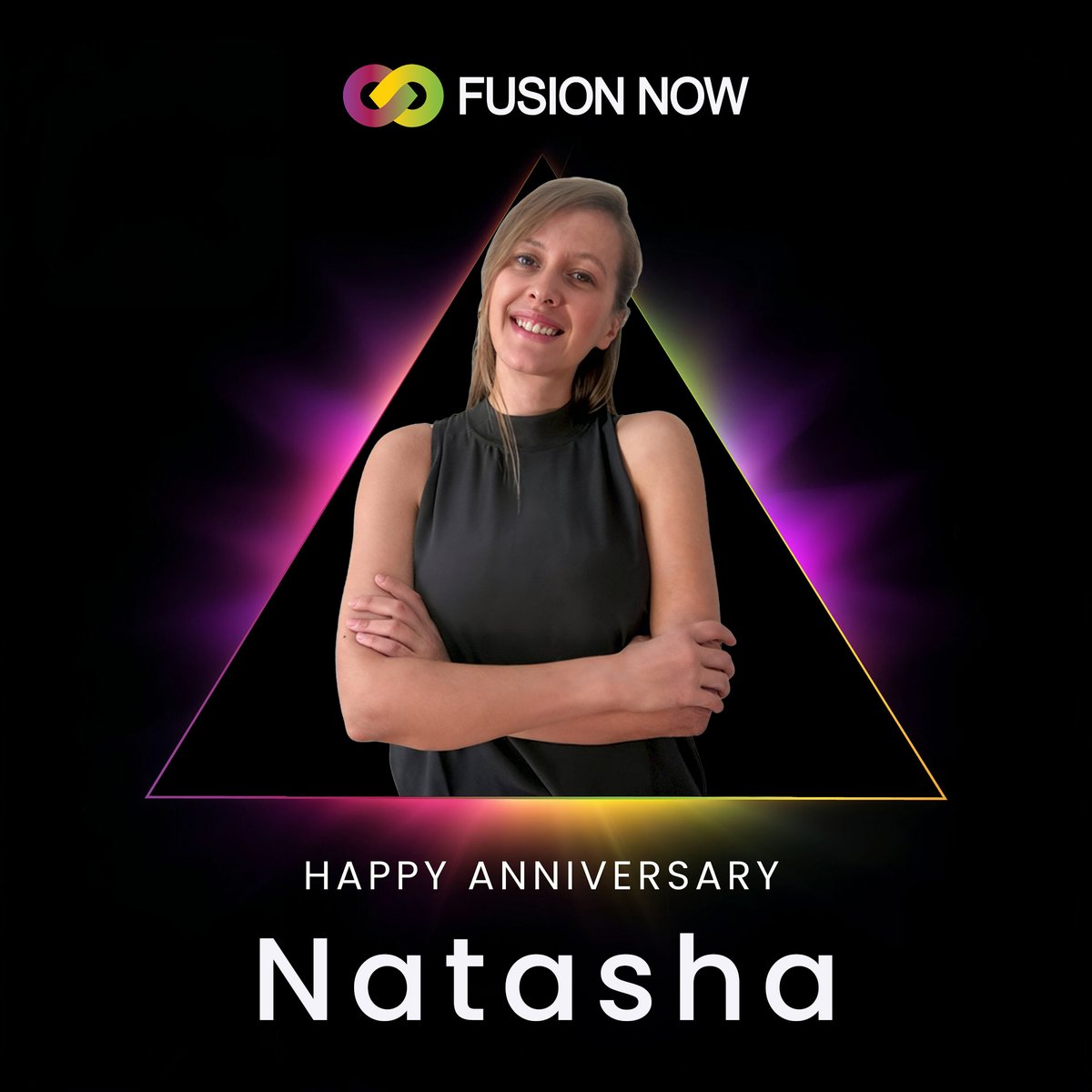 fusion_now's tweet photo. Four years of Natasha keeping the numbers clean, the chaos contained, and the lights on at Fusion Now.

Director of Accounting. Calm in the storm. Trusted by everyone.

We are better, smarter, and more stable because of you.

Thank you for four strong years, Natasha!

#FusionNow #Anniversary