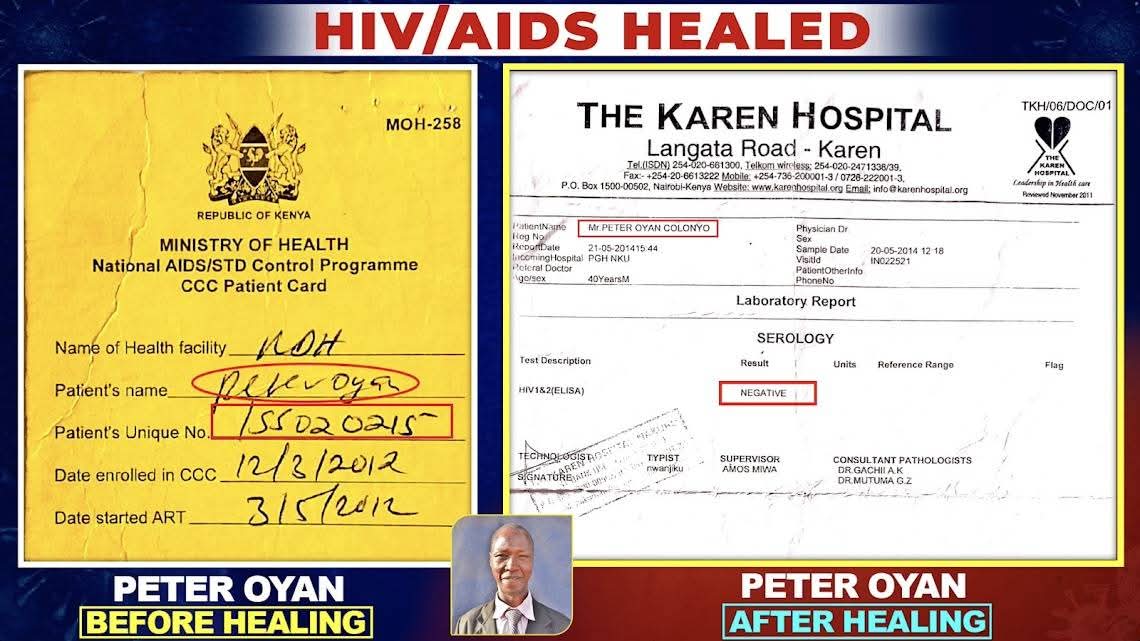 #JesusHealsHIV This was by a prayer from <a href="/Prophet_DrOwuor/">The Ministry of Repentance and Holiness</a> We are not going to stop telling CS <a href="/HonAdenDuale/">Hon. Aden Duale, EGH</a> and his team at Afya House together with <a href="/KenyaNCCK/">NCCK Kenya</a> that JESUS HEALS.